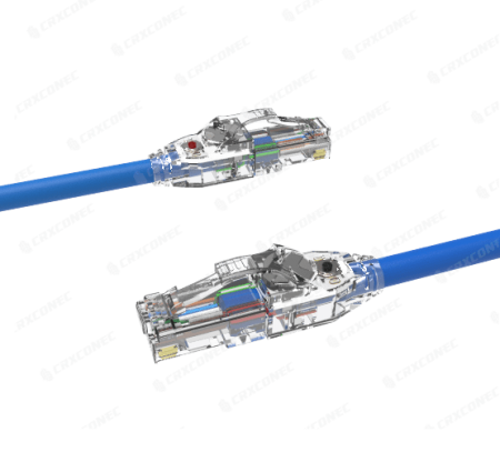 LED 추적 UL 인증 24 AWG Cat.6 UTP PVC 구리 케이블 패치 코드 1M 파란색 - UL 인증 LED 추적 가능 Cat.6 UTP 24AWG 패치 코드.